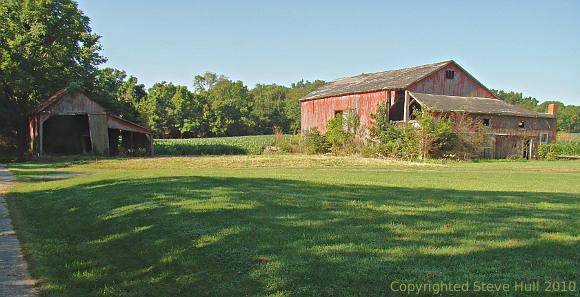 Two barns near Anderson Falls