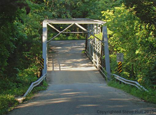 Falls Fork Iron Bridge near Anderson Falls in Bartholomew county Indiana