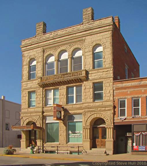 Old bank building in Brookville Indiana