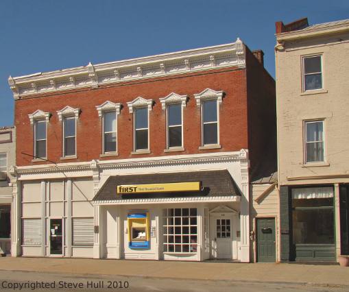 Old commercial buildings in Brookville Indiana
