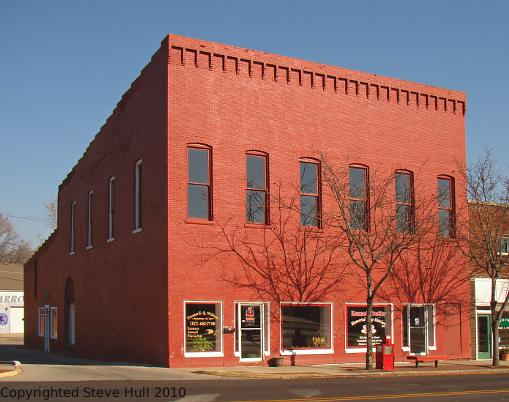 Old commercial building in Greenfield Indiana