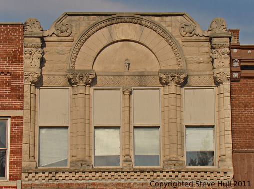 Old building on the courthouse square in Bedord Indiana.