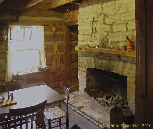 Pioneer log cabin kitchen