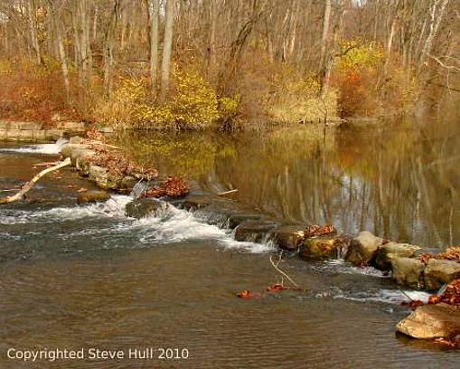 Fall creek at Falls park in Pendleton