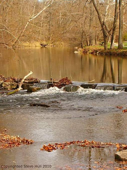 Fall creek in Pendleton Indiana