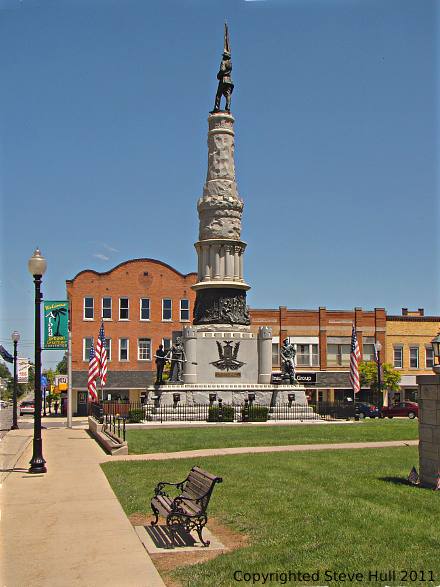 Civil Ware Monument in Winchester Indiana