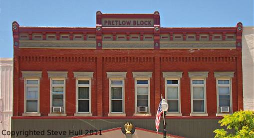 Pretlow Block on the Winchester Indiana Courthouse Square