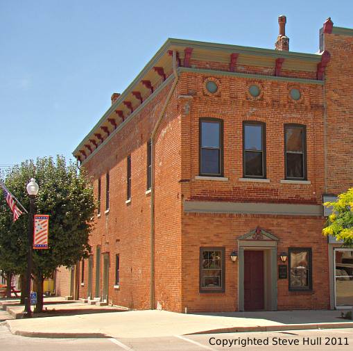 Old Commercial Building on the Winchester Indiana Courthouse Square